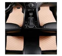 OKNGHPLIU Auto Tapis de Sol pour Renault Captur II 2019 2020 2021 2022 2023 2024, Bespoke Cuir Voiture Moquette Protection de Avant et Arrière Imperméable Accessoires,A/Beige