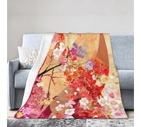 okoikfc Couverture Polaire 150 x 200 cm Style Japonais, Plaid Polaire Style Japonais Couverture 3D Imprimée Flanelle Blanket Literie 2 Personnes, Couvertures Doux et Chaude pour Canape Lit M136