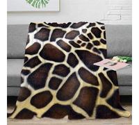 okoikfc Couverture Polaire 200 x 220 cm Géométrie, Plaid Polaire Motif Girafe Couverture 3D Imprimée Flanelle Blanket Literie 2 Personnes, Couvertures Doux et Chaude pour Canape Lit D996