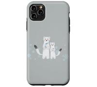 Okojo Parent et Enfant | Flocons de Neige | Petits Animaux de Hokkaido | Fée des neiges Coque pour iPhone 11 Pro Max