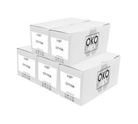OKOLine C7115A, Lot de 5 toners noirs 15 A compatibles avec HP LaserJet 1000, 1005, 1200, 1220, 3300, 3320, 3330, 3380