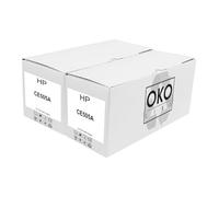 OKOLine CE505A, 05A Lot de 2 toners noirs compatibles avec HP LaserJet P2030, P2035, P2050, P2055