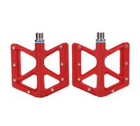 OKOVO 1 paire pédale pliante arbre en titane pédale de VTT en Nylon rouge vélo de route pédale de cyclisme