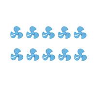 OKOVO 10 pièces 50mm 3 pales hélice ABS tournant hélices Remplacement Bricolage modèle de Voiture Accessoires (Bleue)