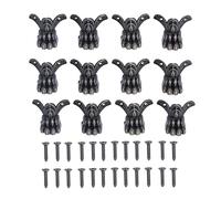 OKOVO 12pcs Box Legs Retro Design Wooden Boxes Durable Alloy Feet Protector with Screw for Welt Decoration