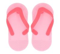 OKOVO 2 pièces bascule de dentition bébé jouet apaiser les émotions réduire la douleur bascule en forme de dentition en Silicone (Rose)