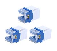 OKOVO 3 pièces RJ45-180 ° Module pour Prise Keystone CAT5E UTP réseaux connecteur d'information Adaptateur de Prise
