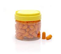 OKOVO 50 paires de bouchons d'oreille en mousse souple, bouchons d'oreille à réduction de bruit pour la protection de l'apprentissage du sommeil, colorés SNR 27dB, salle de classe, (Orange)