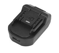 OKOVO Adaptateur de Batterie ABS Protection Contre Les Courts-Circuits avec convertisseur de Batterie USB LED pour Batterie 18 V à 21 V