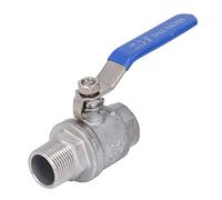 OKOVO Ball Valve Female Male Thread 3/4in Stainless Steel Good Sealing NPT Ball Valve for Water Oil Gas
