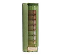 OKOVO Boîte de rangement murale pour lingerie, multi-usages, pour culottes de sous-vêtements, chaussettes, organisateur automatique pour salle de bains, cuisine, sac poubelle (Vert clair)
