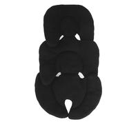OKOVO - Coussin d'insertion de couffin, Support corporel Universel, Coussin de Protection Amovible, Coussin Lombaire pour bébé, Doublure de pour Poussette (Noire)