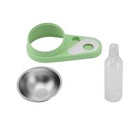 OKOVO Distributeur d'eau de Nourriture pour Animaux de Compagnie Automatique Anti-déversement Conception renforcée 2 en 1 Distributeur d'eau pour Chien et Chat pour Boire et Manger (Verte)