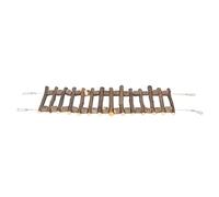 OKOVO Échelle d'escalade pour Animaux de Compagnie Bridge d'échelle en Bois Flexible Durable de l'environnement pour Perroquet Chinchilla (50 cm)