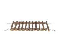 OKOVO Échelle d'escalade pour Animaux de Compagnie Bridge d'échelle en Bois Flexible Durable de l'environnement pour Perroquet Chinchilla (40 cm)