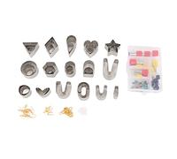 OKOVO ensemble de coupe-argile polymère 126 pièces coupe-argile boucle d'oreille crochet clous d'oreille Kit de boucle d'oreille en argile polymère pour la fabrication de bijoux à