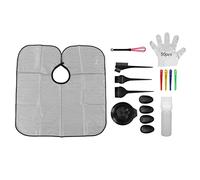 OKOVO Hair Dye Coloring Kit Mixing Bowl Pointed Handle Brush Clips Cape Gloves Hair Dyeing Tools
