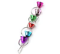 OKOVO Jouet de Cloches à Oiseaux, Jouet à mâcher, Anneau de Suspension, Jouet à Ficelle de Cloches pour Oiseau, Perroquet, Ara, Jouet pour Perroquet, Jouets pour Oiseaux, Cloches