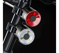 OKOVO Lixada feu arrière de vélo LED feu arrière Cycle sécurité veilleuse feu arrière Voyant d'avertissement (Blanc)