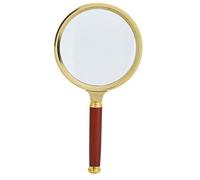 OKOVO Loupe 5X 90 mm Loupe à main Manche en bois pour la lecture