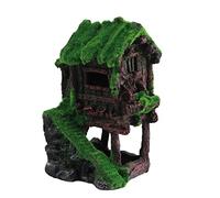 OKOVO Ornements de pavillon en résine pour Aquarium, décoration de pavillon de Simulation d'aquarium, détails réalistes et vifs, aménagement paysager de pavillon d'aquarium en résine