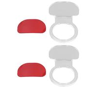 OKOVO Petit Support de Balle en Acrylique, 2 pièces, Robuste, Durable, Haute stabilité, présentoir de Balle de Sport pour Tennis, Softball, Baseball (Paquet de 2 Transparents)