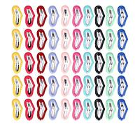 OKOVO Petites Pinces à Cheveux pour Animaux de Compagnie, 50 pièces, Mini épingle à Cheveux en Forme de cœur de pêche, Barrettes antidérapantes pour Lapin