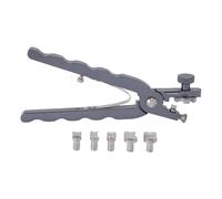 OKOVO - pince à barre à ressort avec 5 têtes de rechange, coupe du cuir, ajusteur de bracelet de montre, outil de retrait de goupille de montre, alliage d'aluminium