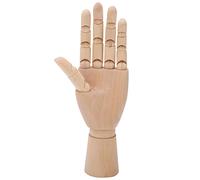 OKOVO Rotation de la main en bois conjoint modèle de main de la main chinois chinois sketching carton décore pour les modèles d'artistes photographies accessoires (Main en bois de 24 cm [main gauche