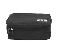 OKOVO Sac de Chargeur de câble de câble de données de Grande capacité Premium Electronic Accessory Storage Case Mobile HDD HDD Power Cordial Organisateur (Noir)