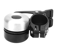 OKOVO Vintage Double Cloche Son Fort klaxon de vélo de Montagne Frapper Accessoire de Cyclisme (Noir Argent)