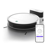 OKP Aspirateur Robot, Mini Automatique Silencieux Robot Aspirateur, Programmable 3 Modes d'aspirations Aspirateur pour Chien Tapis, Connecté avec WiFi/Alexa/App
