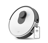 OKP L1 Robot aspirateur, Navigation Lidar, Évitement d'obstacles TOF, 3800 Pa, Aspirateur Robot Poil Animaux, 200 Minutes, Nettoyage Personnalisé, WiFi/App/Alexa, Adapté aux Poils d'animaux, Blanc