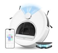 OKP L6 Aspirateur Robot avec Fonction Cartographique, 3-en-1, Navigation Laser dTOF, 6000Pa, Évitement d'obstacles PSD, Nettoyage Personnalisé, WiFi/Alexa/App, pour Tapis et Poils d'animaux
