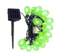 OKQYIMAQQ Guirlande lumineuse solaire en forme d'ananas pour l'extérieur, 4,5 m, 20 LED, étanche, 8 modes pour jardin, cour (vert)