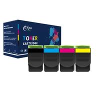 OKRA Lot de 4 Toner Compatible avec Lexmark 802S Lexmark 802SK 802SC 802SM 802SY Lexmark 80C2SK0 80C2SC0 80C2SM0 80C2SY0 pour Lexmark CX310n CX310dn CX410e CX410de CX410dte CX510de CX510dhe CX510dthe