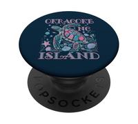 OKRACOKE ISLAND NC TURTLE Amoureux Coloré Beach SOUVENIR PopSockets PopGrip Adhésif