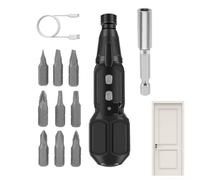 Okrągły Dekolt Krótki Rękaw Wzór Wiosna Letnia Bluzka Jeu de tournevis électrique mini rechargeable 3,6 V avec lumière LED pour appareils électroniques et montres