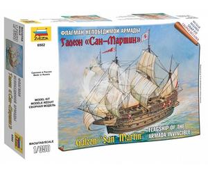 Okręt flagowy Armady Invincible San Martin Zvezda 6502 skala 1/350
