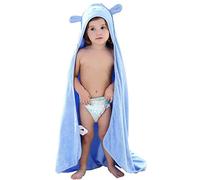 OKSakady Robe de Chambre Polaire Enfant Peignoir Sortie de Bain à Capuche Animaux pour Bébé Cape de Bain Flanelle Microfibre