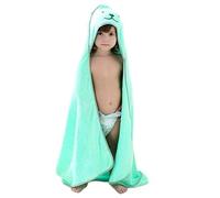 OKSakady Robe de Chambre Polaire Enfant Peignoir Sortie de Bain à Capuche Animaux pour Bébé Cape de Bain Flanelle Microfibre