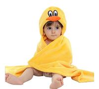 OKSakady Robe de Chambre Polaire Enfant Peignoir Sortie de Bain à Capuche Animaux pour Bébé Cape de Bain Flanelle Microfibre