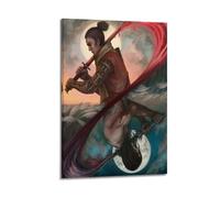 OKSDMQNS Poster de jeu Only The Shadow of The Wolf Is Gone Twice - Impression sur toile - Décoration murale moderne pour chambre à coucher - 30 x 45 cm