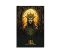 OKSDMQNS Poster décoratif sur toile de dieux nordiques de l' - Impression d'art moderne pour chambre à coucher - 40 x 60 cm