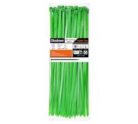 Oksdown Collier de Serrage en Nylon 200 mm × 3,6 mm Attache Câble Plastique Rilsan Serre Câbles, Vert, Lot de 100 Pièces