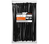 Oksdown Collier de Serrage en Nylon 300 mm × 3,6 mm Attache Câble Plastique Longue Rilsan Serre Câbles, Noir, Lot de 250 Pièces