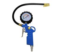 OKSTENCK Auto Tire Inflator with Pressure Gauge 220 PSI Dial Wheel Inflator Gage Compressor Accessories Heavy Duty with Rubber Hose and Quick Connect Plug for RV Car Motorcycle for Men