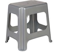 keeeper Maxi-tabouret, caoutchouc antidérapant, polypropylène, 41 x 33,5 x 42,5 cm, Max, Argent