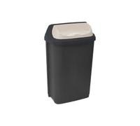 OKT 2053709 Roll-Top Poubelle Plastique Graphite/Crème 10 L