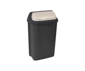 OKT 2053709 Roll-Top Poubelle Plastique Graphite/Crème 10 L